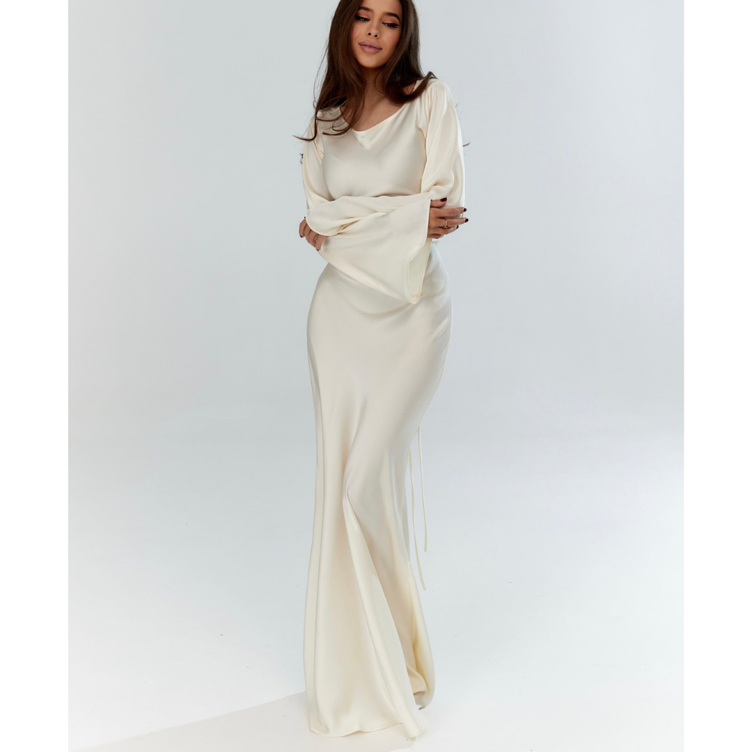 aki maxi dress Elegant Long Sleeve – Clothing Women's Chicago Bulls Jersey daytime event dress the Akiya dress captures Color:Espresso Multi
