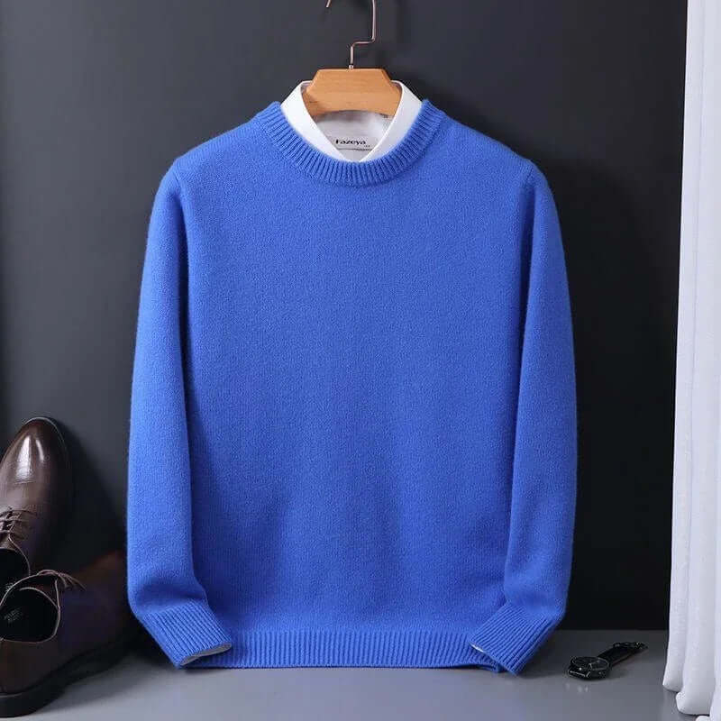 Men's Crew Neck Knit Jumper in Relaxed Fit