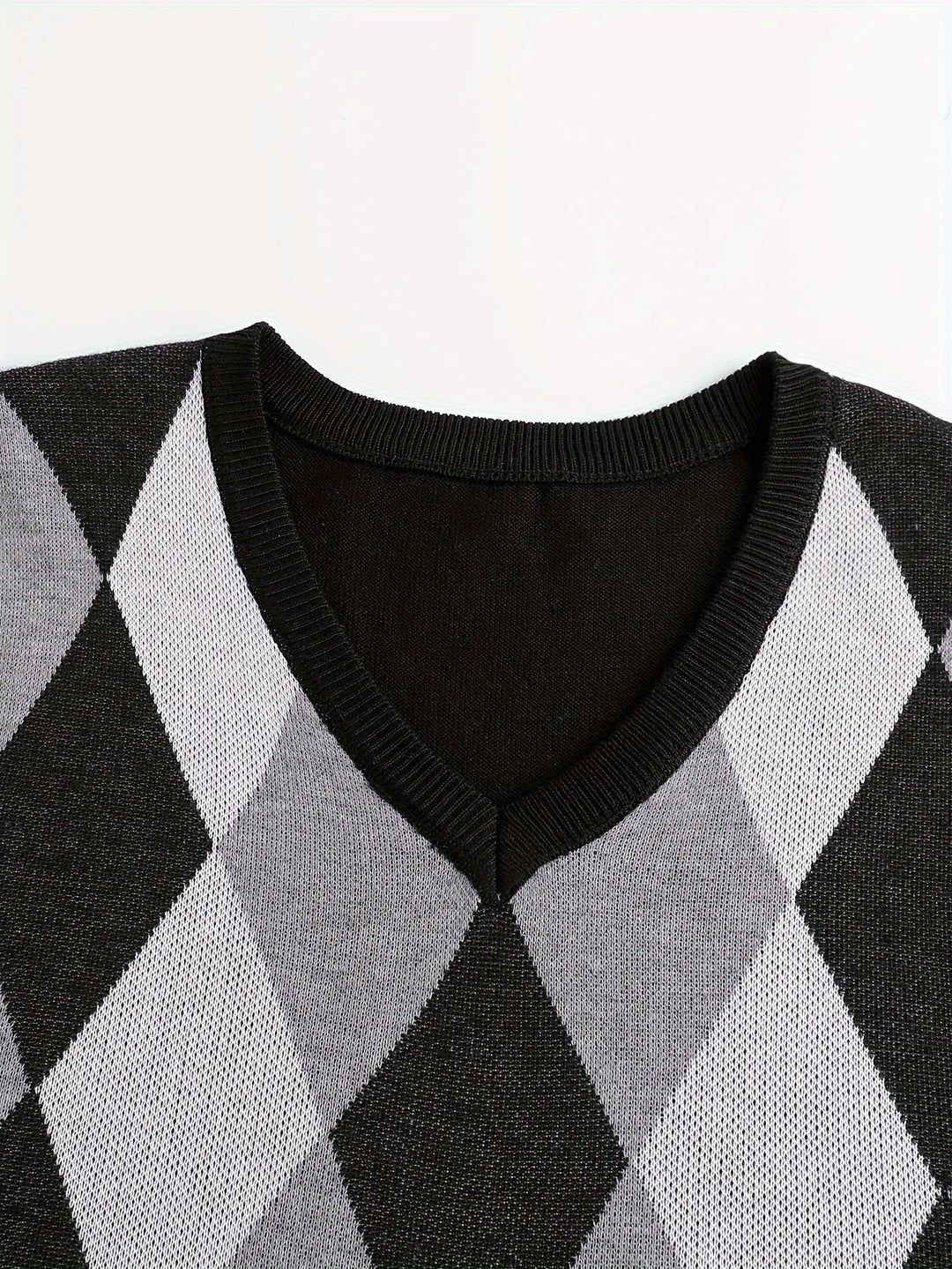Men's Argyle Knit Sweater Vest