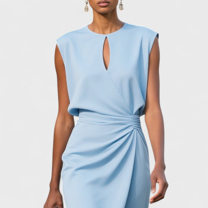 Emilia | Elegant Ruched Midi Dress