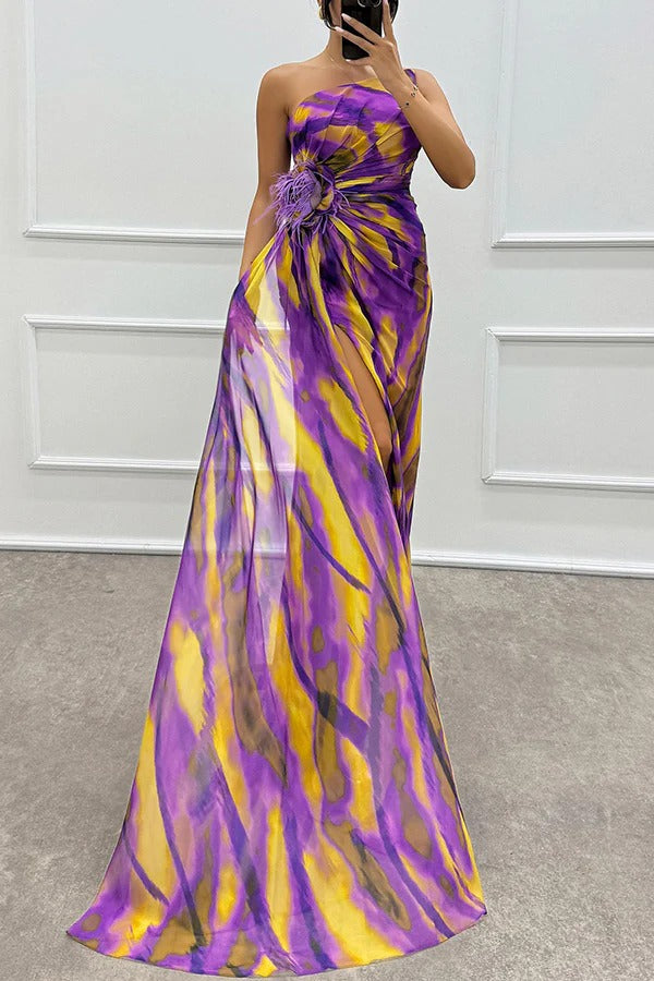 Lorena | One Shoulder Ruched Evening Cocktail Dress