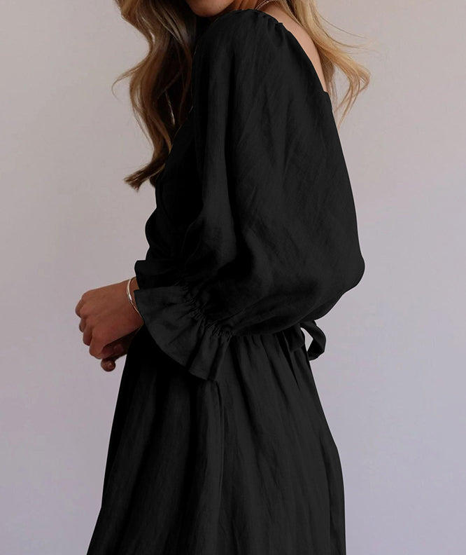 Vivienne | Smocked Square Neck Maxi Dress