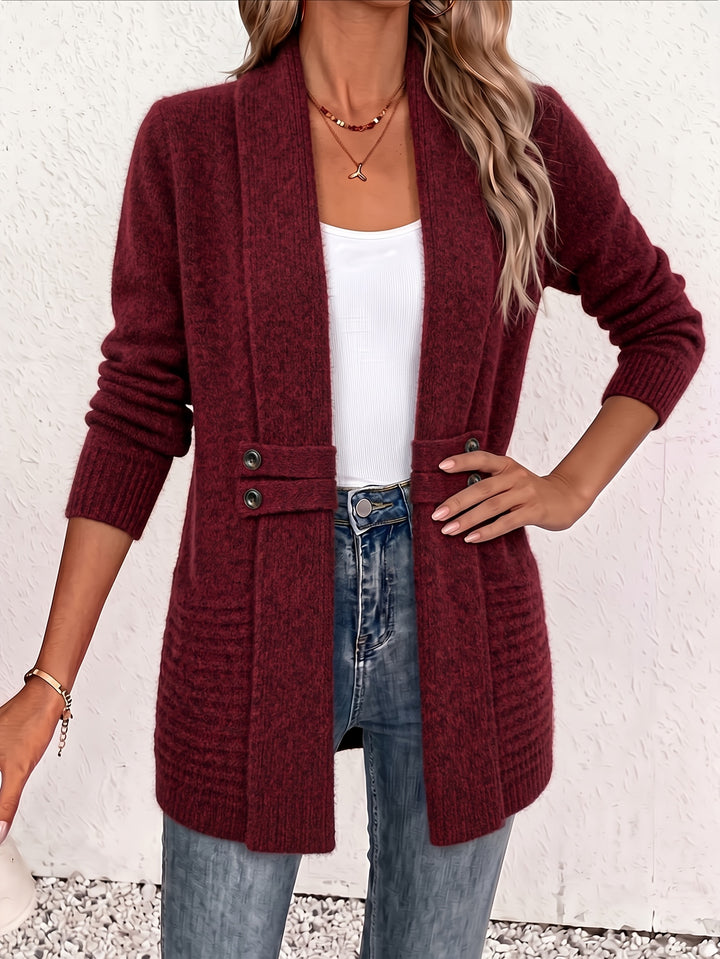 Womens Longline Knit Cardigan