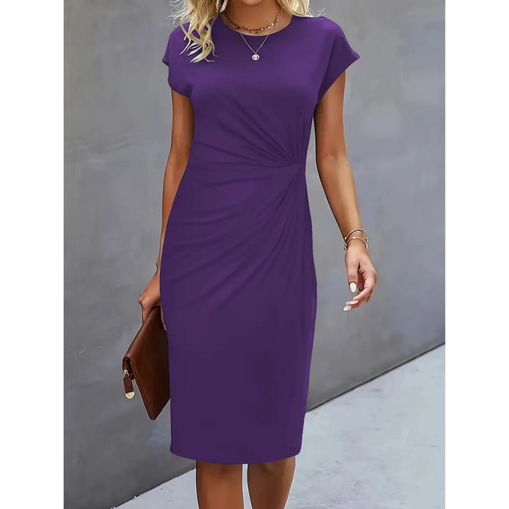 Monica | Elegant Cap Sleeve Cocktail Dress