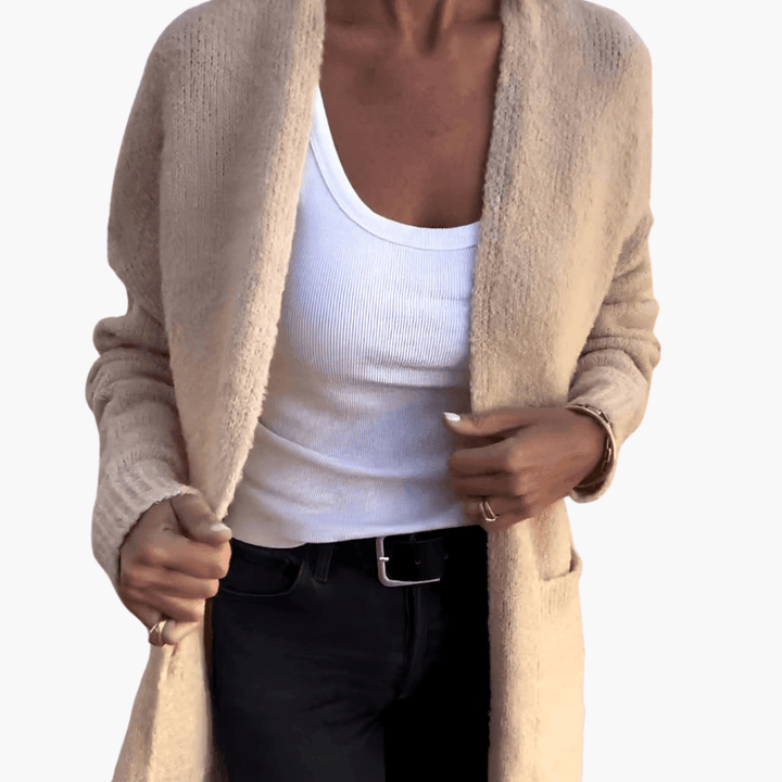 Matilda | Textured Long Sleeve Longline Cardigan