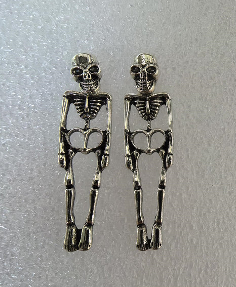 Women's Skeleton Skull Dangle Earrings for Halloween