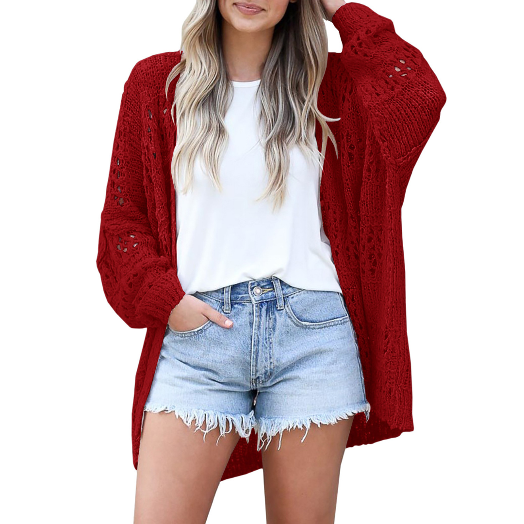 Grace | Oversized Open Knit Cardigan