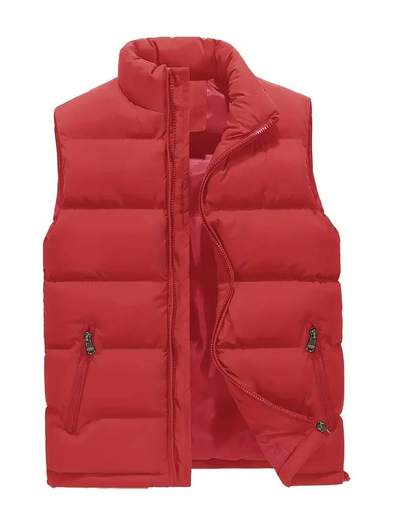 Men's Quilted Puffer Gilet with Zip Pockets