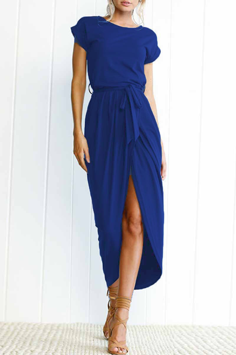 Celina | Casual Short Sleeve Round Neck Cocktail Dress