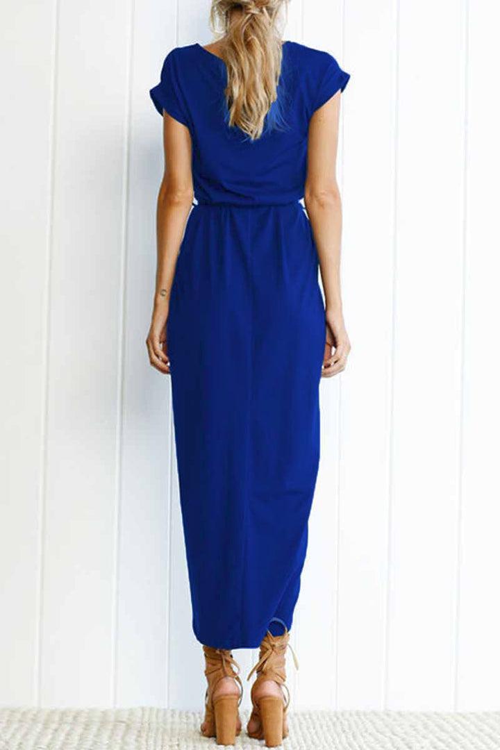 Celina | Casual Short Sleeve Round Neck Cocktail Dress