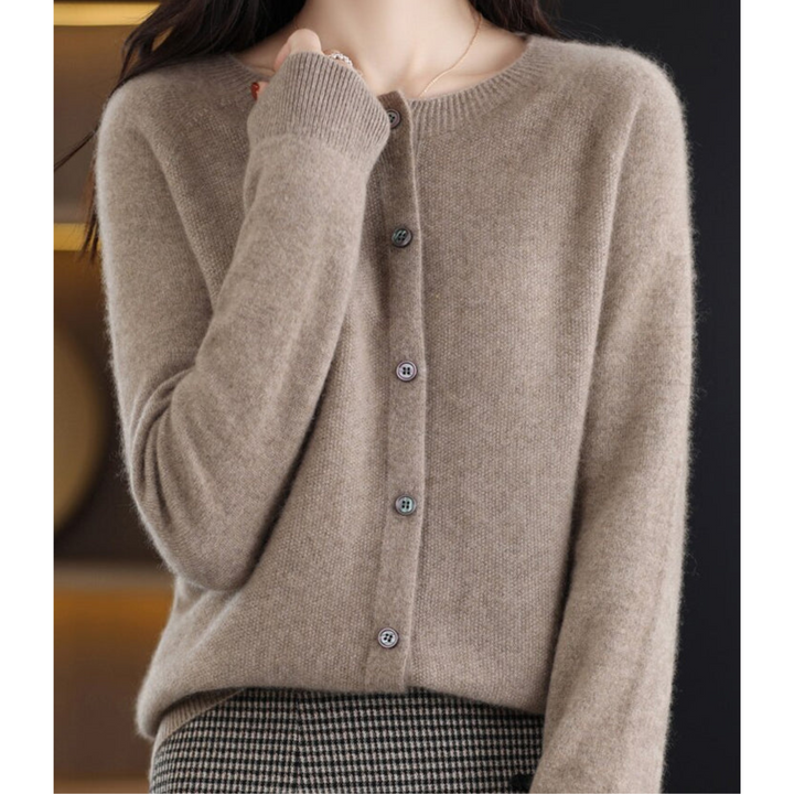 Emilia | Relaxed Button Front Knit Cardigan