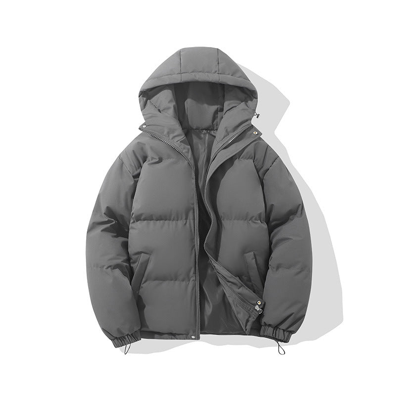 Women's Hooded Puffer Jacket with Zip Front
