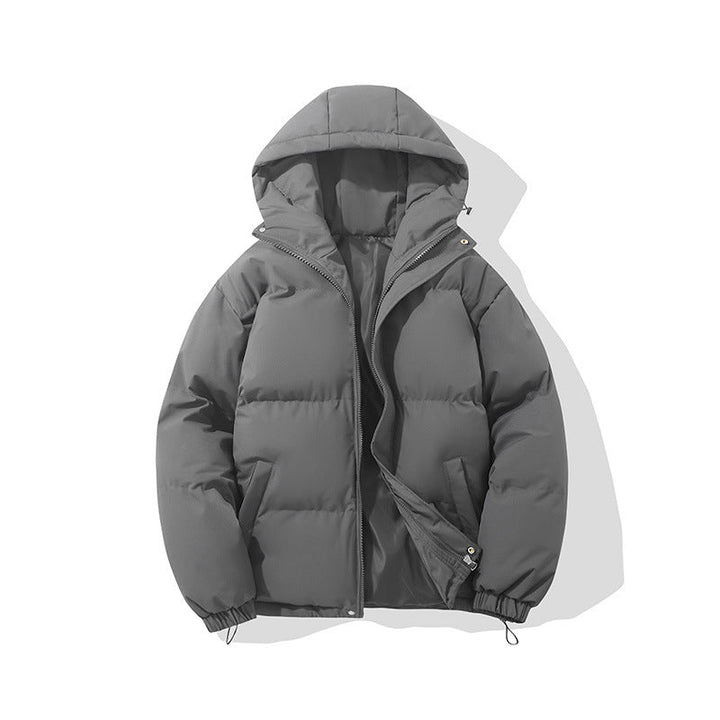 Women's Hooded Puffer Jacket with Zip Front