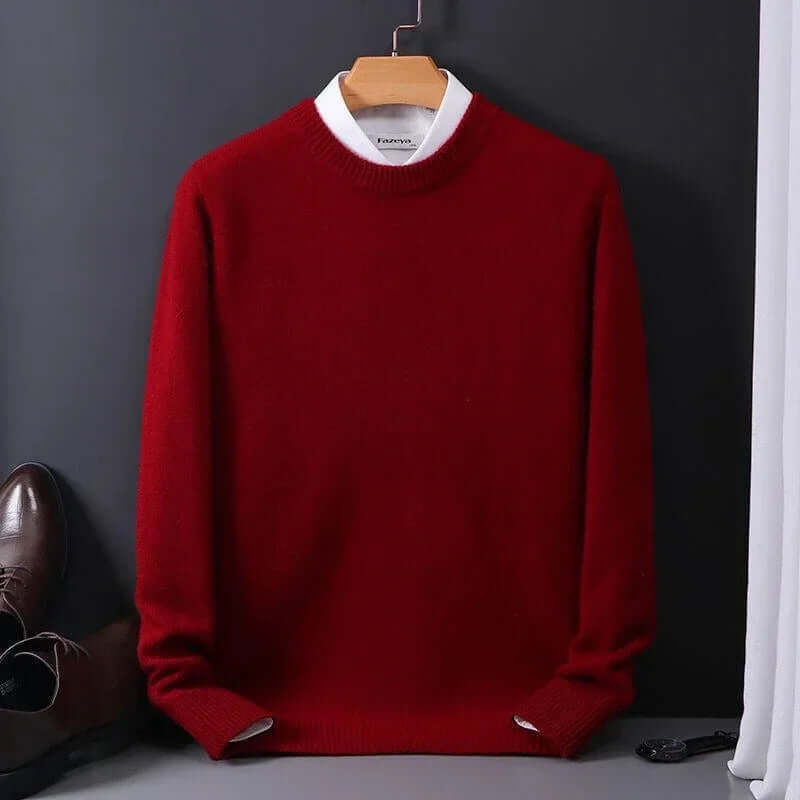 Men's Crew Neck Knit Jumper in Relaxed Fit