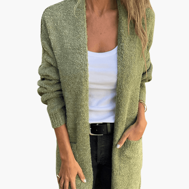 Matilda | Textured Long Sleeve Longline Cardigan