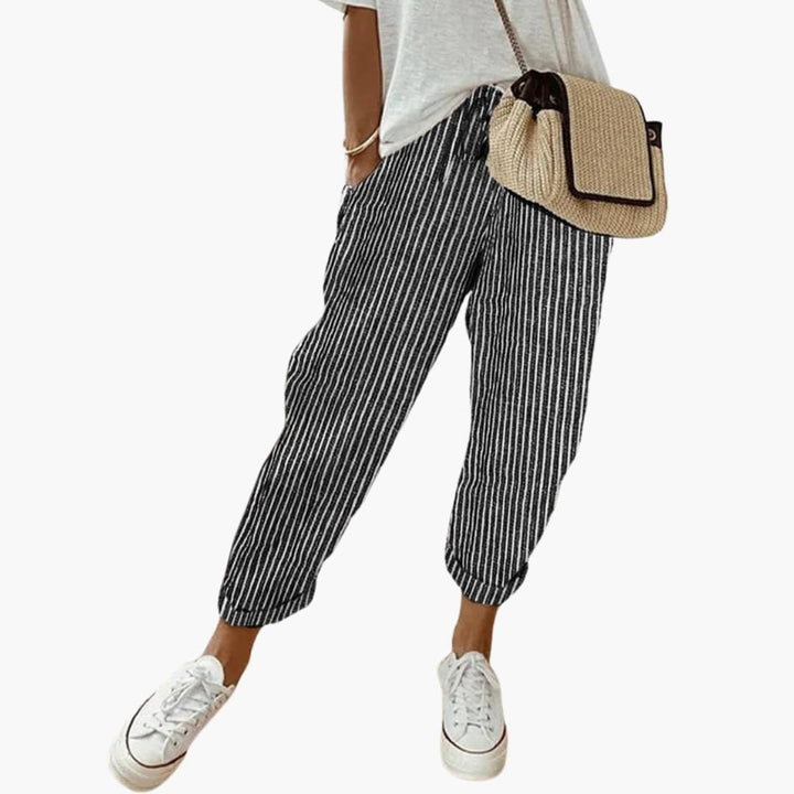 Elara | Relaxed Drawstring Cropped Pants