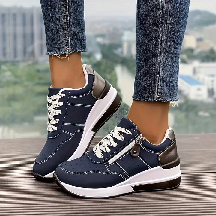 Casual Lace Up Platform Sneakers