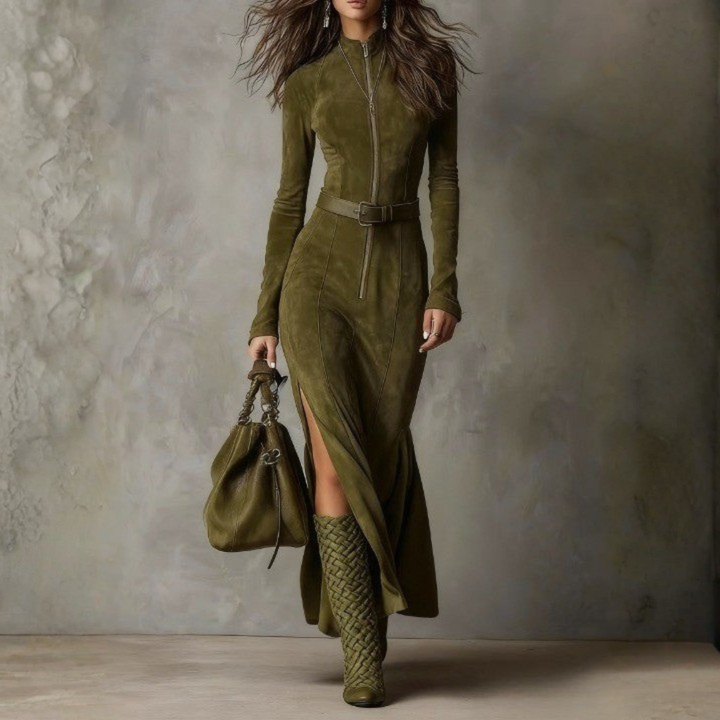 Sienna | Occasion Long Sleeve Split Maxi Dress