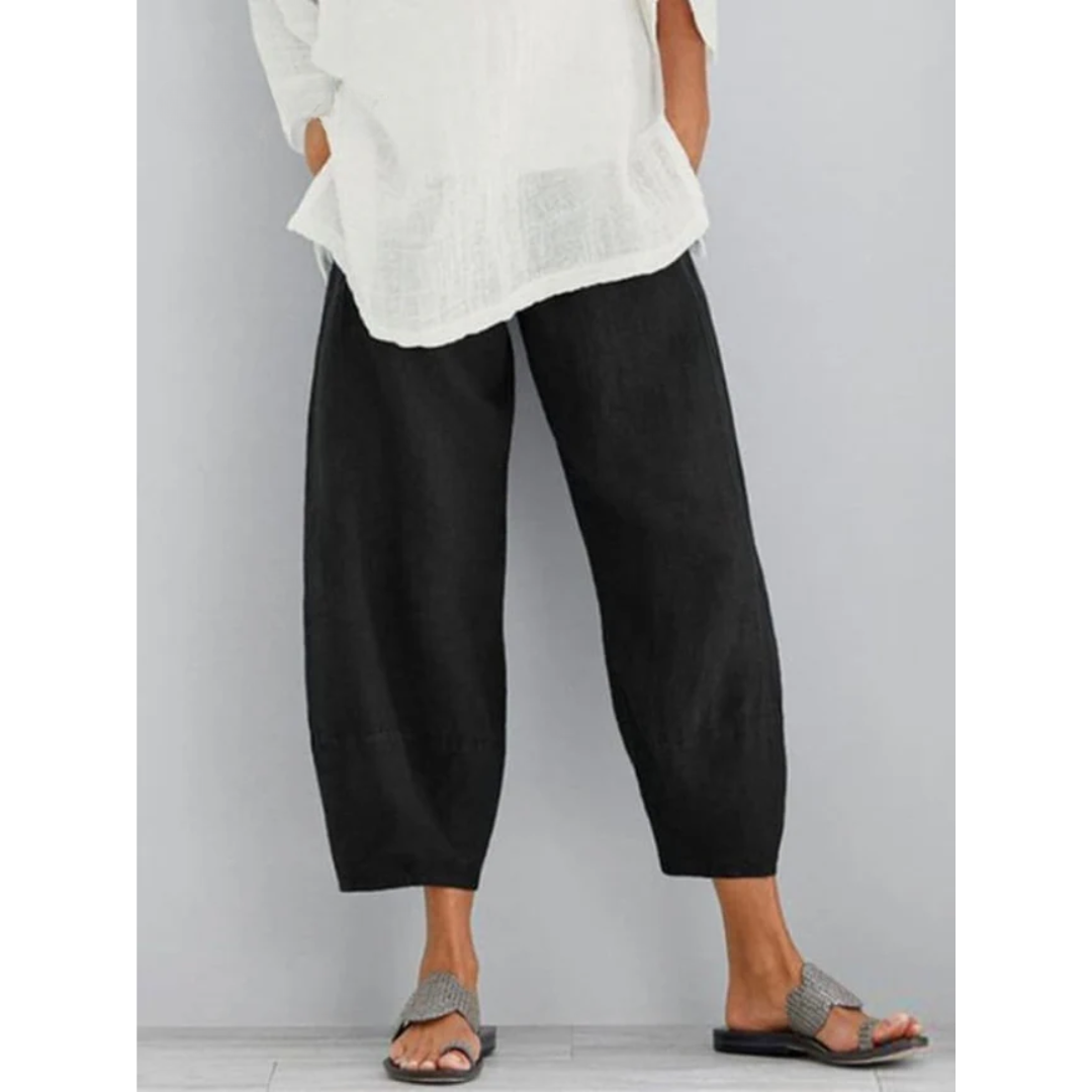 Willow | Casual Cropped Harem Trousers