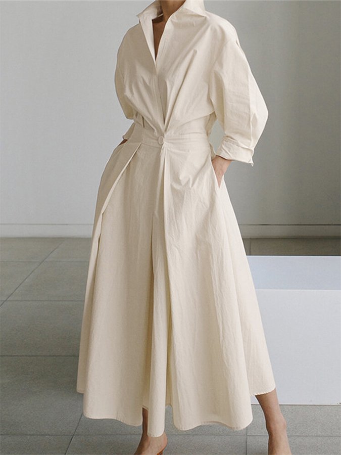 Josephine | Belted Long Sleeve Occasion Midi Dress
