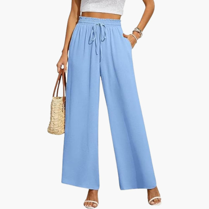 Elara | Relaxed Drawstring Wide Leg Pants