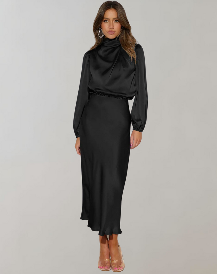 Ariana | Elegant Long Sleeve Evening Cocktail Dress