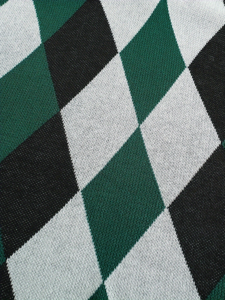 Men's Argyle Knit Sweater Vest