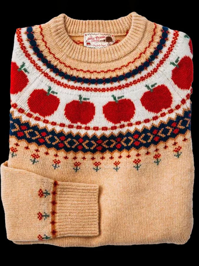 Women's Apple Fair Isle Knit Jumper