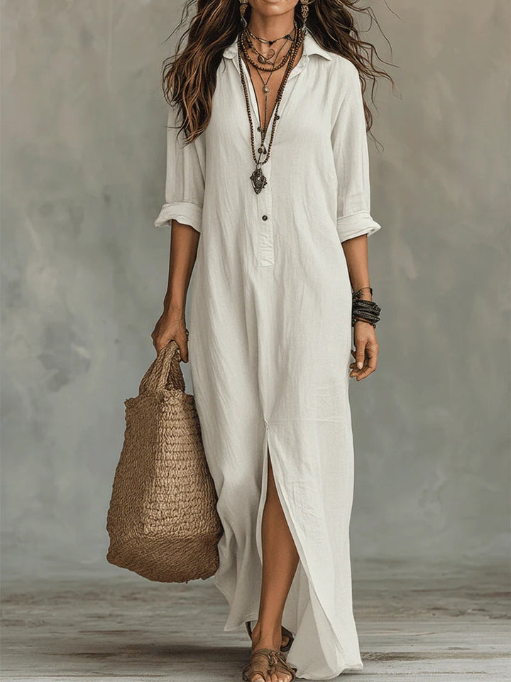 Freya | Casual Long Sleeve Occasion Maxi Dress