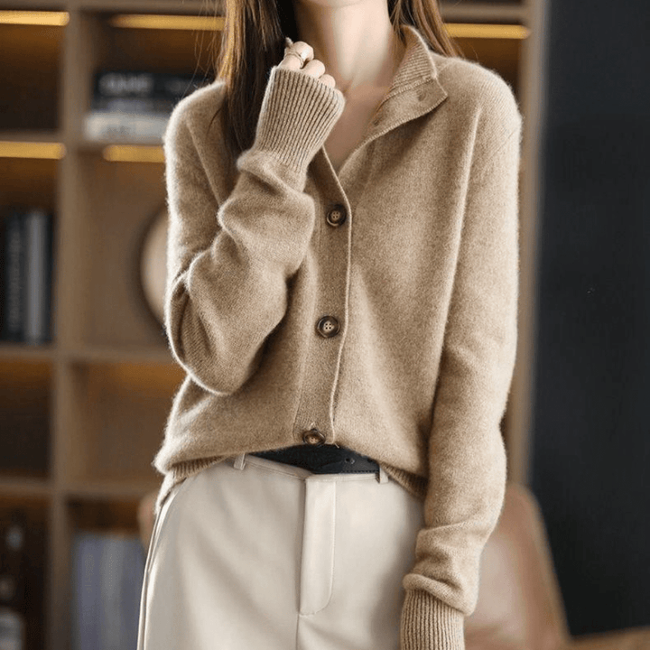 Brielle | Button Front Long Sleeve Cardigan