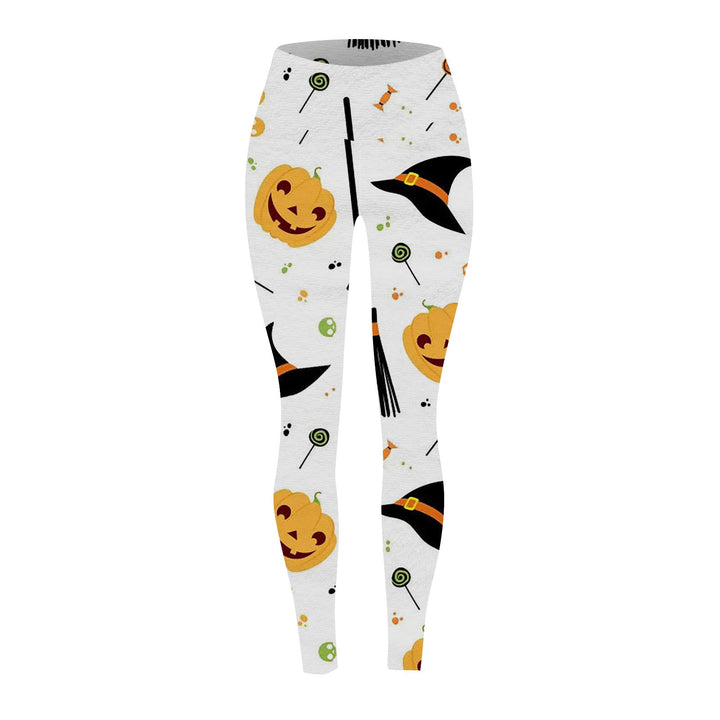 Women's Halloween Pumpkin Print Leggings