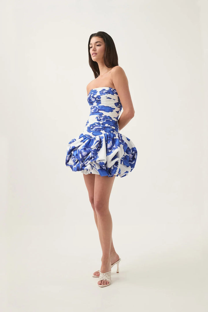 Freya | Floral Printed Bandeau Mini Dress