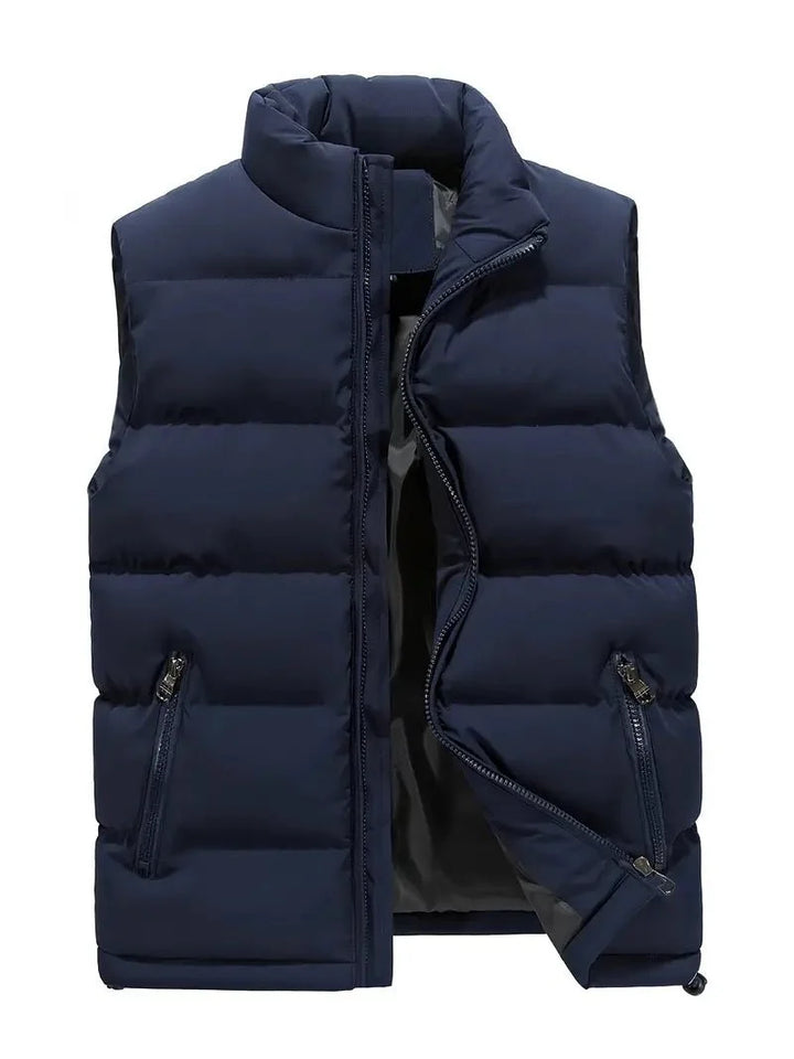 Men's Quilted Puffer Gilet with Zip Pockets