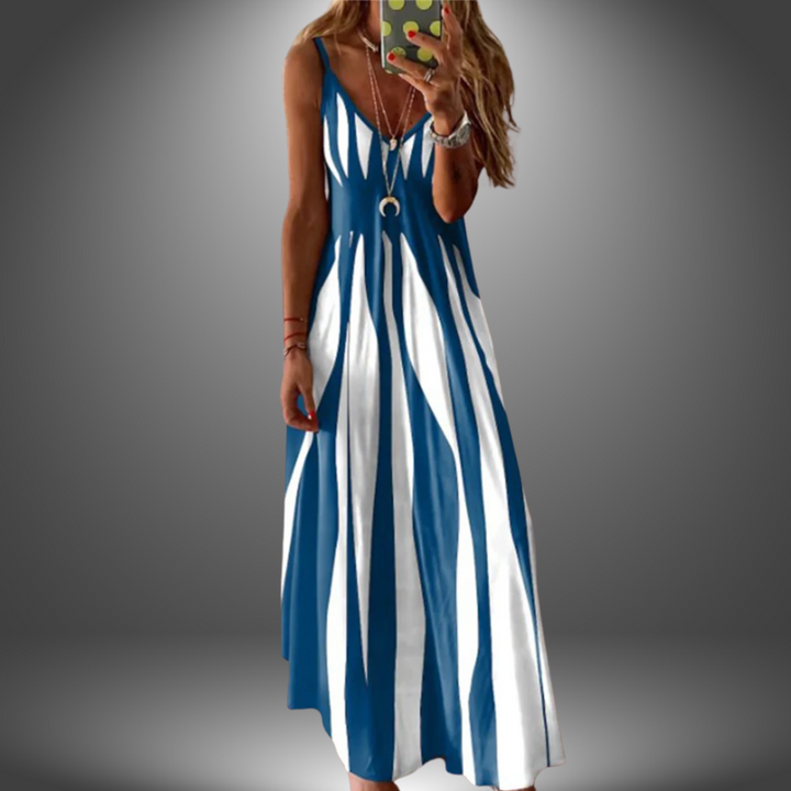 Arabella | Flowing V Neck Maxi Dress