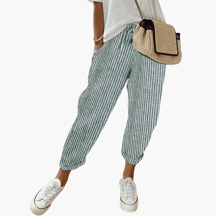 Elara | Relaxed Drawstring Cropped Pants