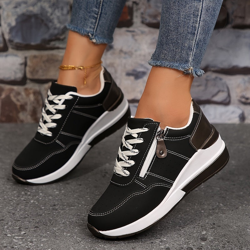 Casual Lace Up Platform Sneakers