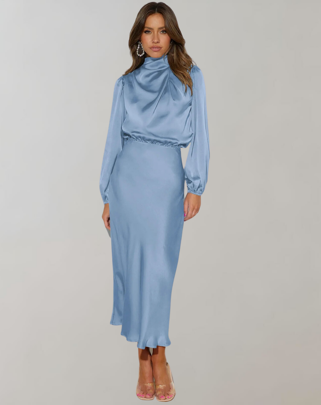 Ariana | Elegant Long Sleeve Evening Cocktail Dress