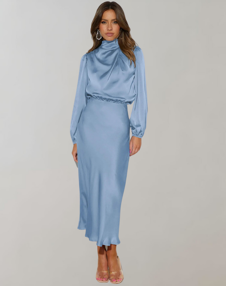 Ariana | Elegant Long Sleeve Evening Cocktail Dress