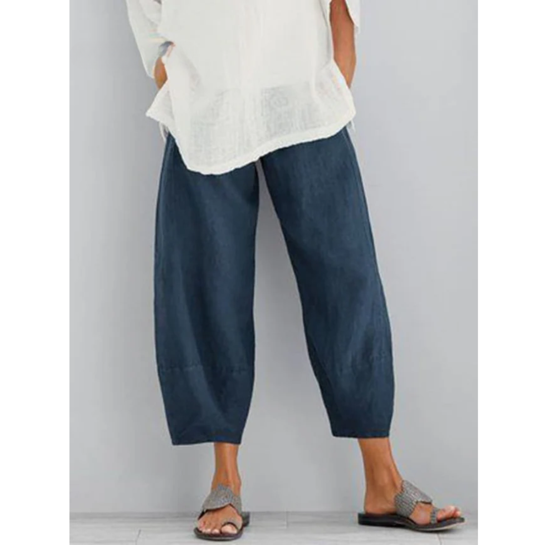 Willow | Casual Cropped Harem Trousers