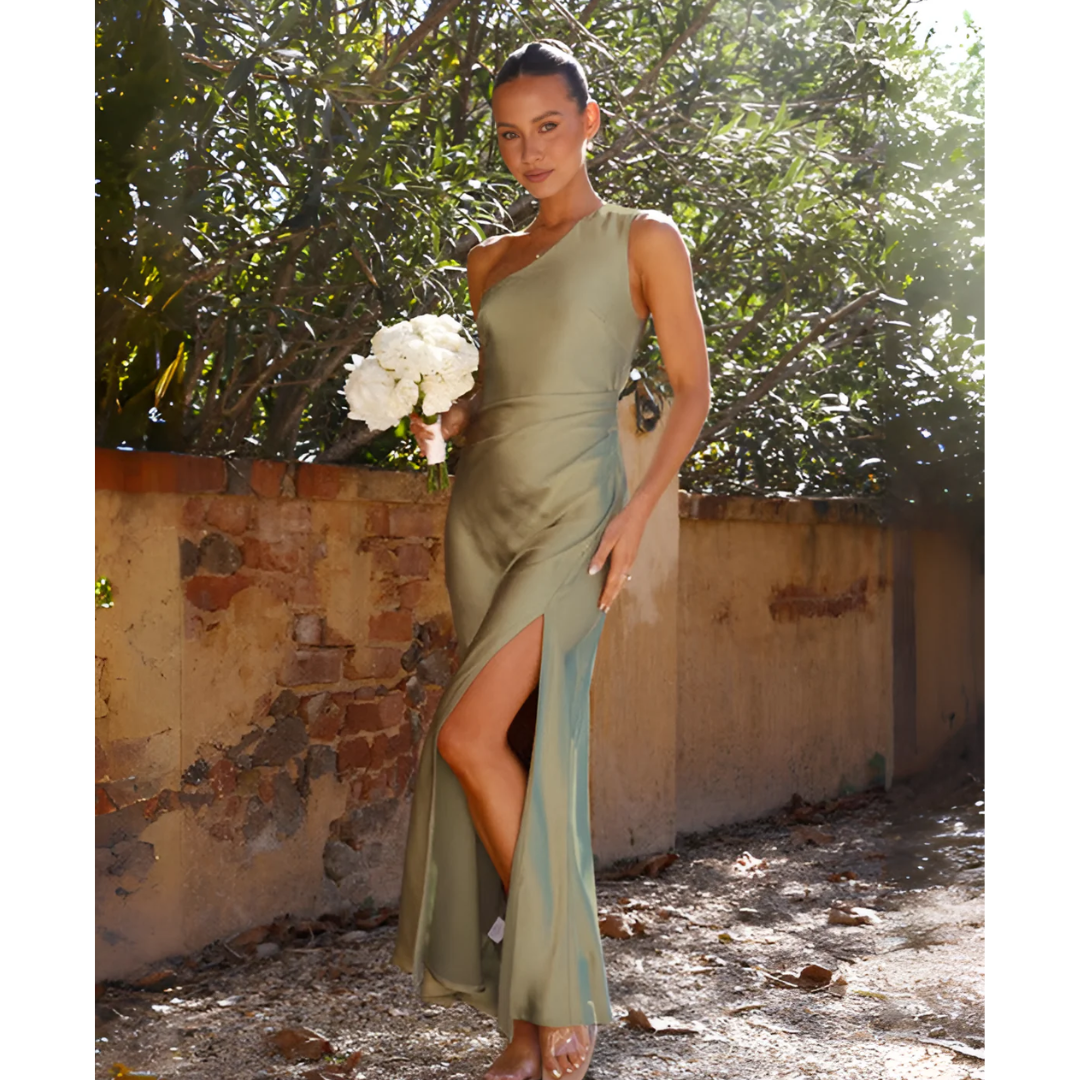 Sophie | Elegant Asymmetric Evening Maxi Dress