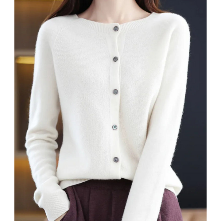 Emilia | Relaxed Button Front Knit Cardigan