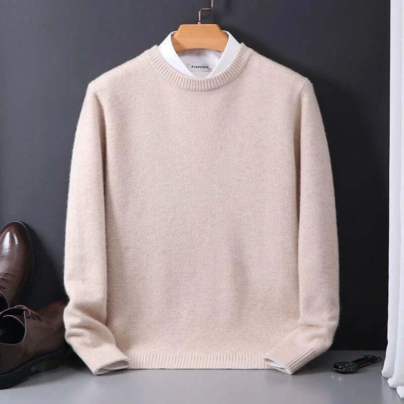 Men's Crew Neck Knit Jumper in Relaxed Fit