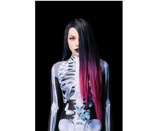 Men's Skeleton Halloween Costume Jumpsuit with Long Sleeves