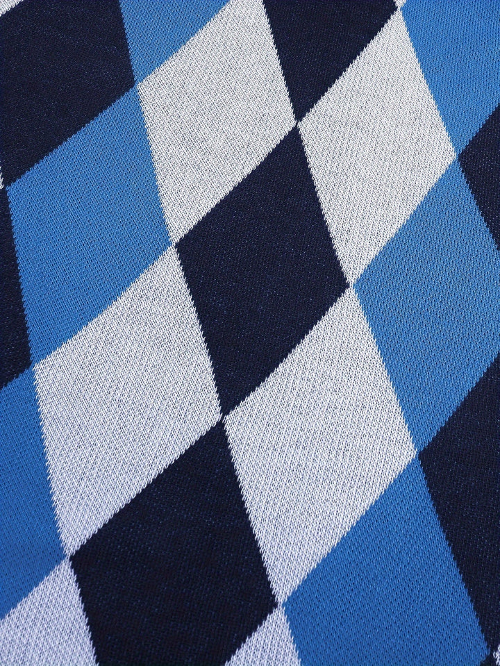 Men's Argyle Knit Sweater Vest