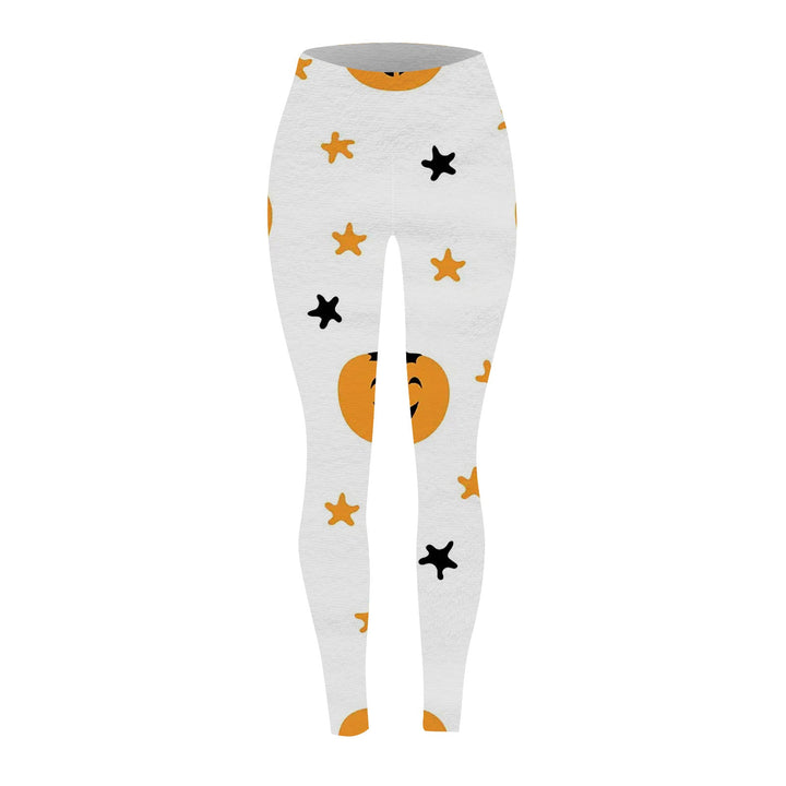 Women's Halloween Pumpkin Print Leggings