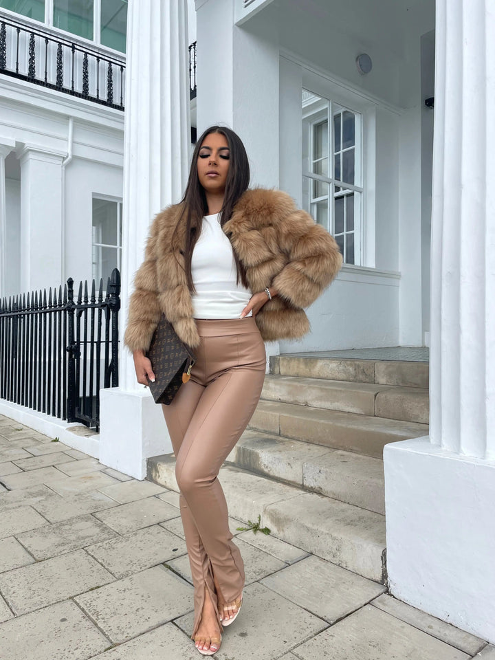 Selene | Luxe Faux Fur Cropped Jacket
