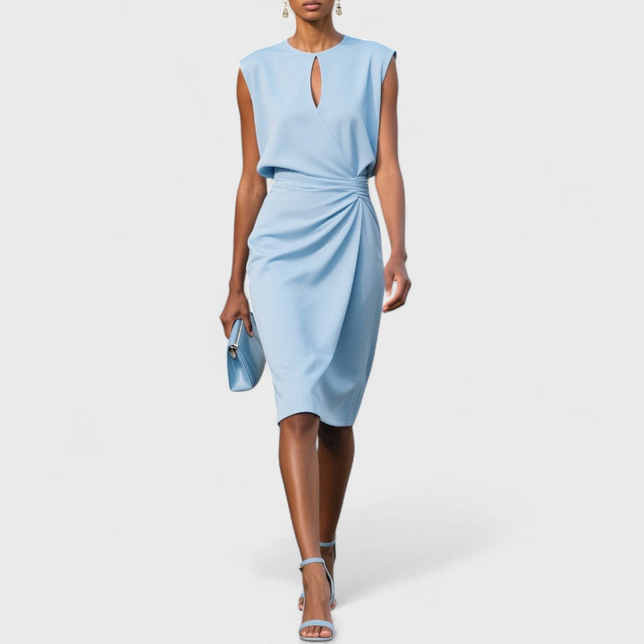 Emilia | Elegant Ruched Midi Dress