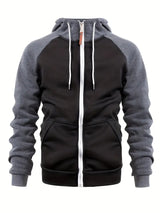 Black with Grey Sleeves