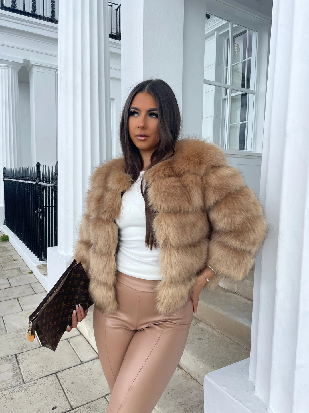 Selene | Luxe Faux Fur Cropped Jacket