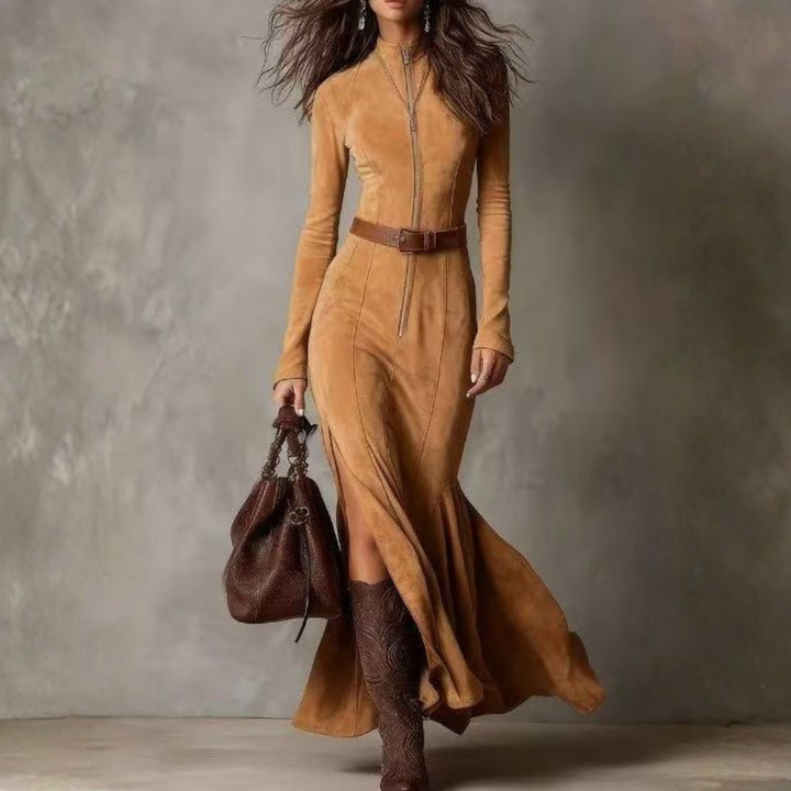 Sienna | Occasion Long Sleeve Split Maxi Dress